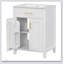 Ensemble de meuble-lavabo 24 po avec lavabo en céramique, conception luxueuse peu encombrante et portes à fermeture en douceur pour les salles de bain modernes