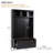 Versatile 4-In-1 Hall Tree With 6 Golden Hooks,Wood Grain Bench With Multiple Storage Space,Entryway Coat Rack With 2 Drawers For Living Room,Hallway