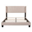 Lit plateforme tapissier en velours-1528690575
