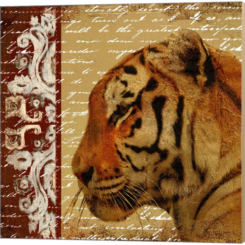 «Safari Script» par Patricia Pinto, art sur toile (ensemble de 2)
