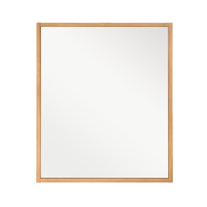 Rectangle Wall Mirror, Oak