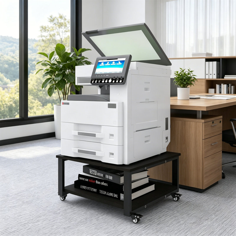 32.5cm H x 60cm W Printer Stand, Black