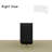 Modern 9-Drawer Storage Cabinet In Black With Metallic Accents