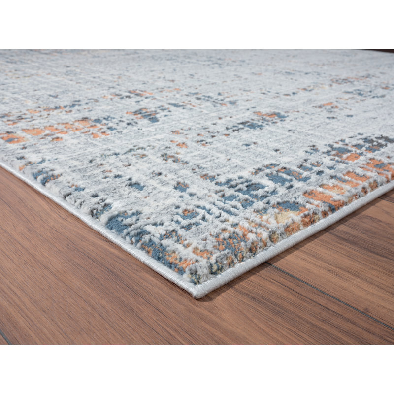 Abstract Indoor Rug, Rectangle 1'11" X 3'