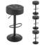 Swivel Upholstered Adjustable Height Counter Stool with Metal Frame-197736471-88944470