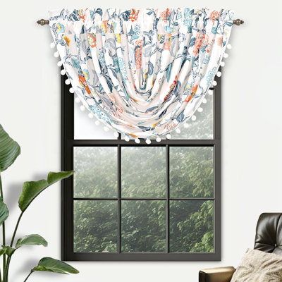 Alarie Floral Pointed Window Valance