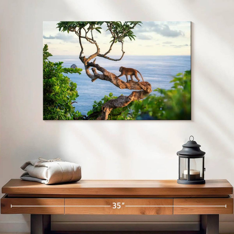 Brampt Balinese Monkey, 34" H x 51" W