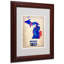 « michigan aquarelle map », impression sur toile encadrée-11859793-19304065