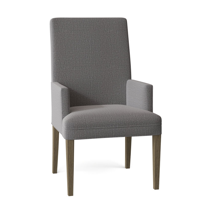 Fauteuil Nonte, Gris anthracite performance, Miel et bouleau