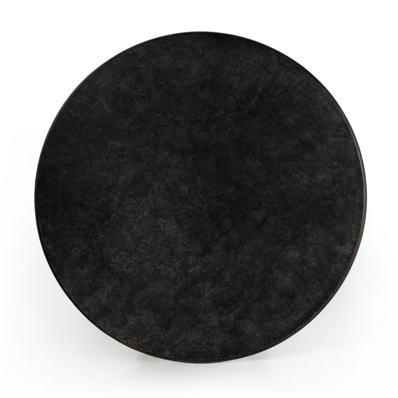 Zed Single Coffee Table, Raw Black