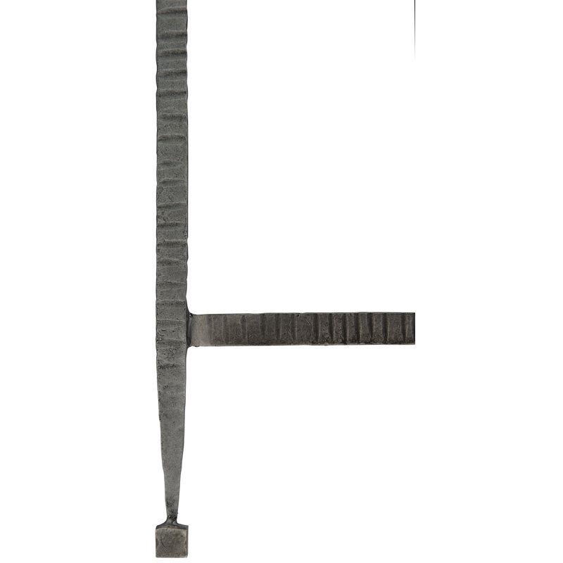 Gray Rectangular Metal Cocktail Table with Storage