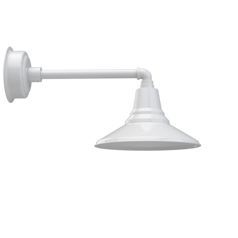 Wall Light, White, 8.92" H x 12" W x 22.5" D