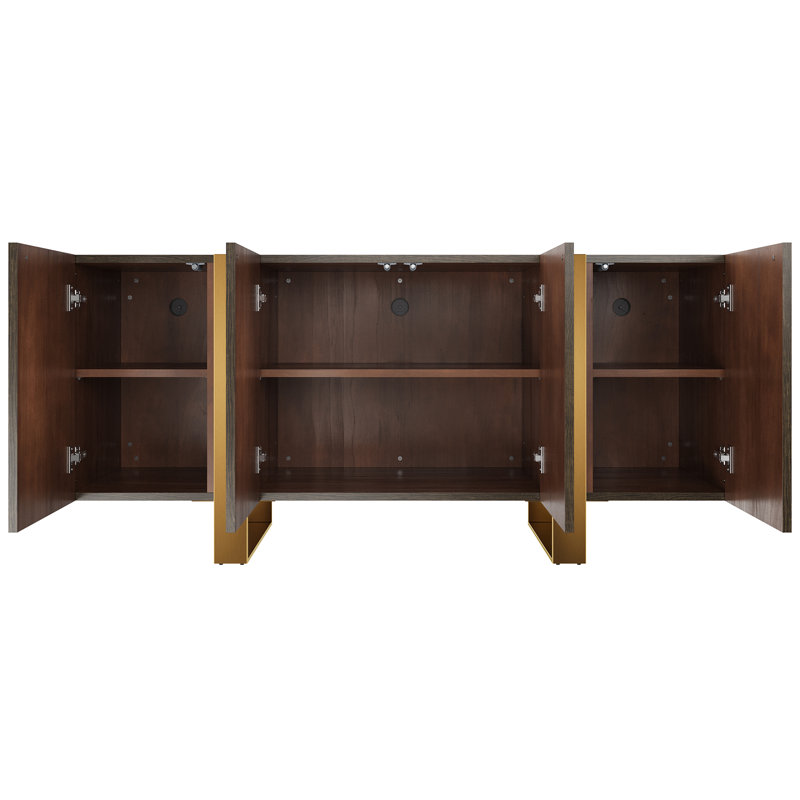 Laylonie 63'' Wide Wood Buffet Sideboard Cabinet
