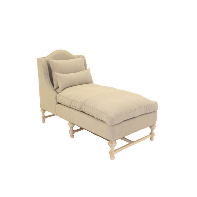 Chaise Lounge, Bella Bone Performance Velvet, Brushy Bayou