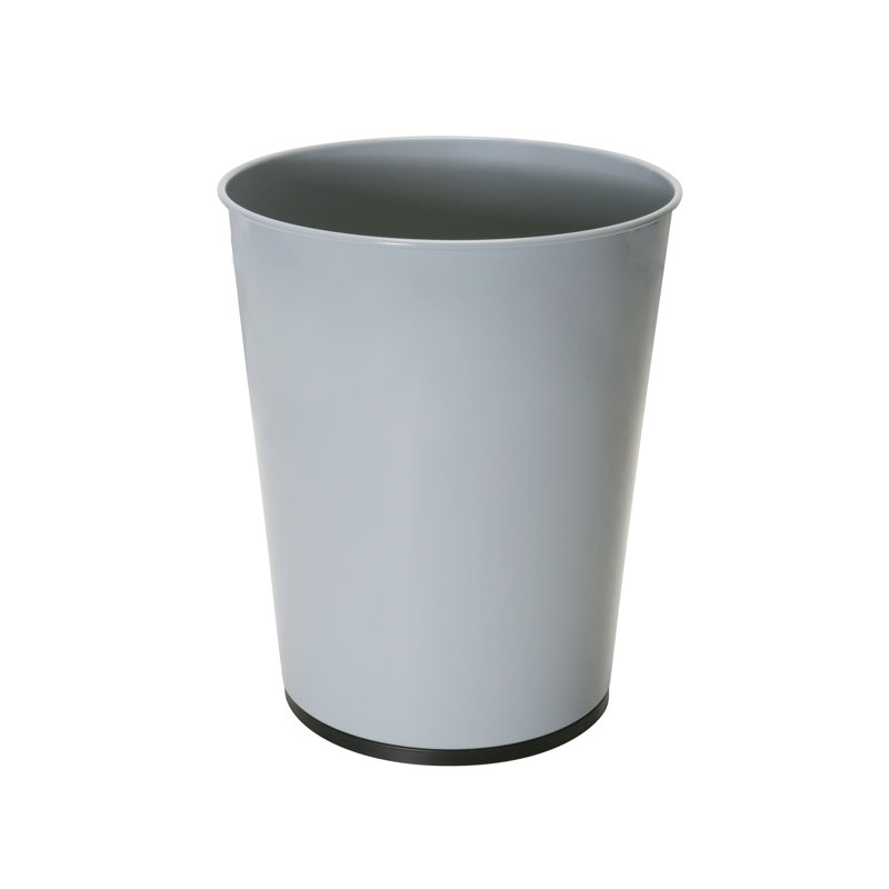 Waste Baskets Steel Open Waste Basket - 1.32 Gallons, Gray 