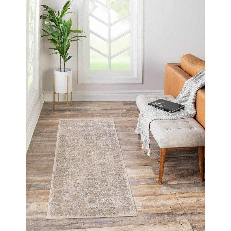 Tapis ivoire Singleton, Tapis de couloir 2 pi 2 po x 12 pi