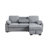 91"W Chenille Fabric Reversible Sleeper Sectional With Storage Chaise, Drop-Down Table, Cup Holders And Charging Ports-35993648