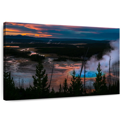 Alvord Grand Prismatic Spring Nightfall
