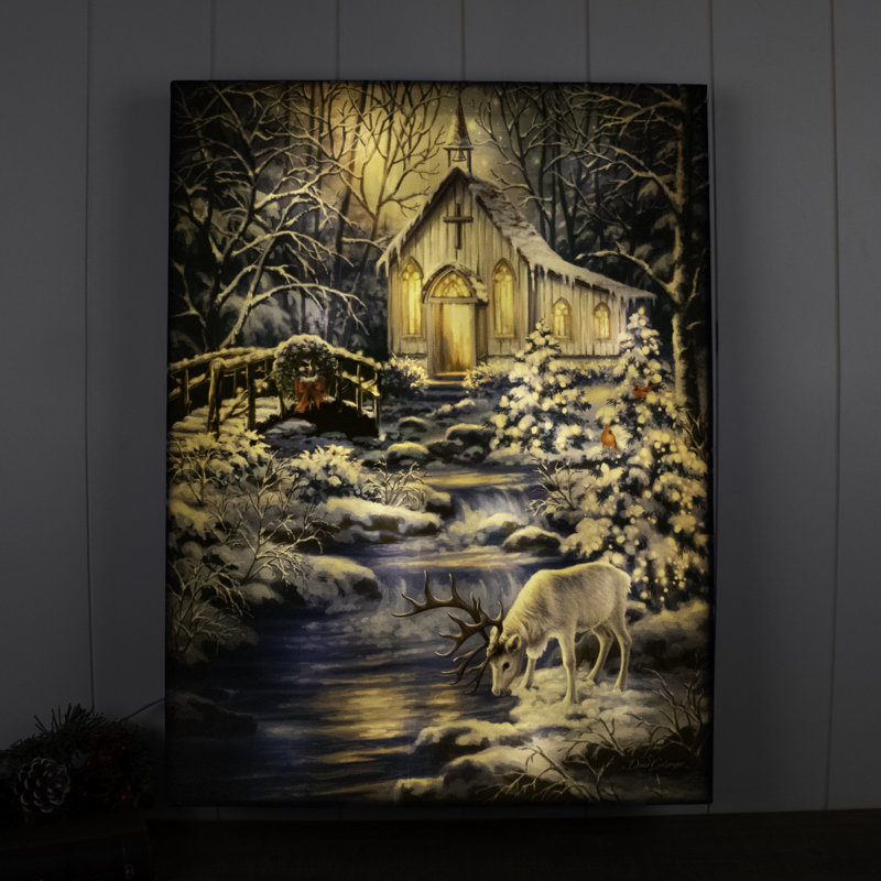 Art mural entièrement illuminé à DEL 18 x 24