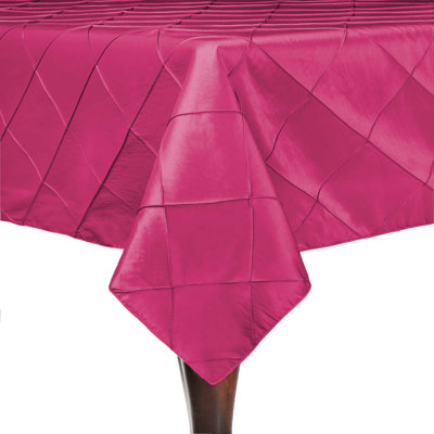 Embroidered Pintuck Taffeta Tablecloth Watermelon