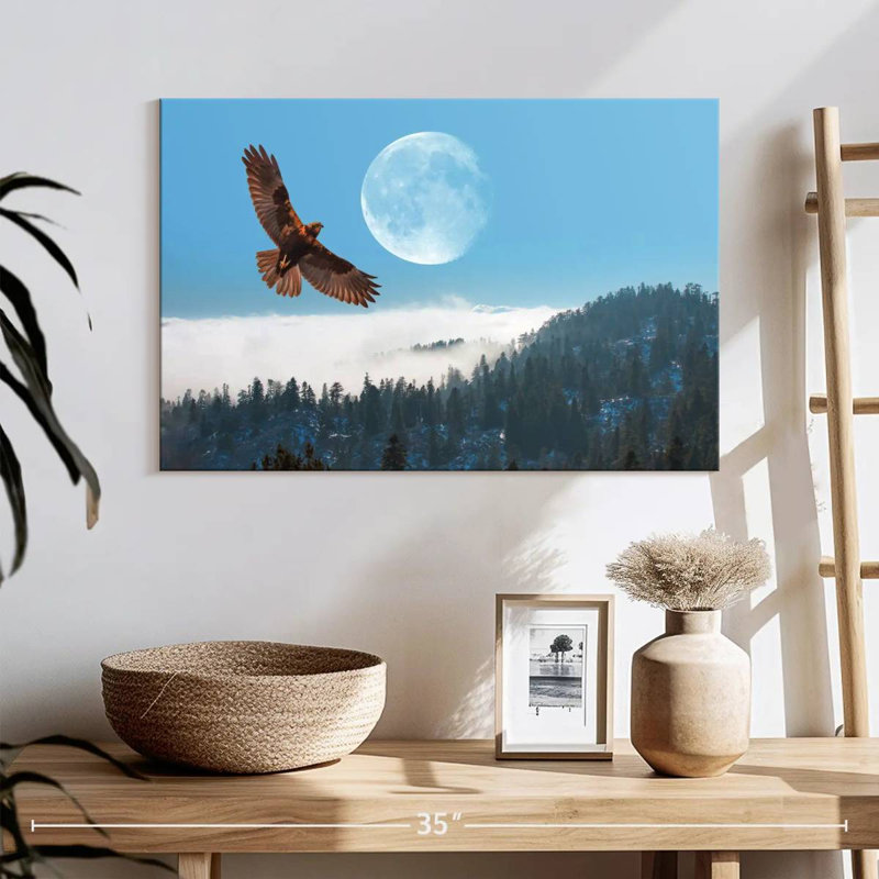Brampt Eagle Over Fogy Mountains, 16" H x 24" W