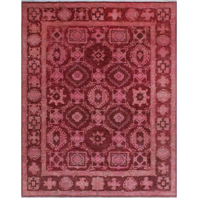 Aleta One-of-a-Kind 7'10" X 9'10" Wool Area Rug in Red