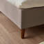 Rozy Luxury Fabric Upholstered Bed Frame - Crisp Minimalist Design Eco Fabric-1149119999-1149119996
