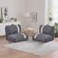 Ensemble de canapé-lit Modern Modern de 2 - réglable à 6 positions, pliable en 5 secondes, base en velours côtelé et coussins - Humain et animaux de compagnie, peu encombrant pour les petits espaces-2005678150