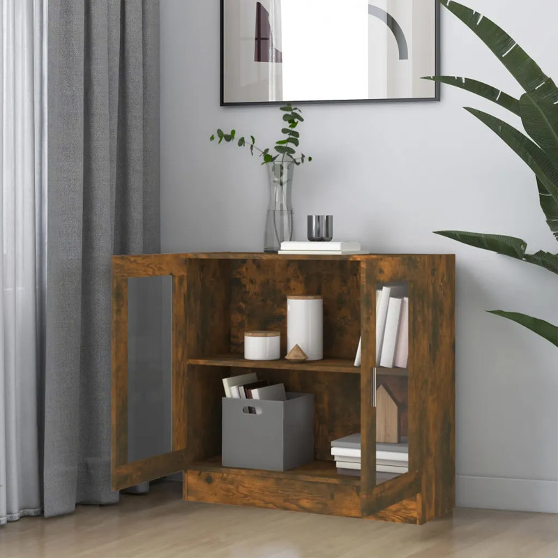 Avriel 2 -Door 1 -Shelf, Smoked Oak
