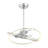 Ozetta 25" LED Fandelier in Polished Chrome with Remote Control-1266224029