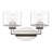 5 Light Polished Chrome Extra Large Vanity Sconce With Mouth Blown Clear Glass-179547455-179547441