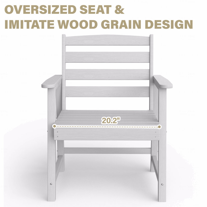 Chaise de patio pour l'extérieur, Blanc