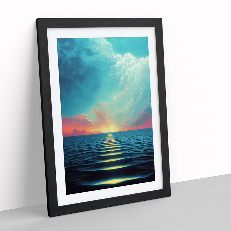 Mind Blowing Sunrise - Framed Print, Black, 64cm H x 46cm W x 2cm D