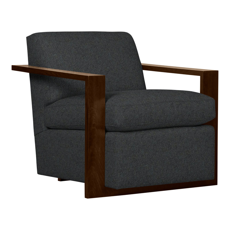 Thom Filicia Home 32" Wide Upholstered Armchair, Wrenn, Ian Lagoon