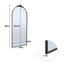 Nicollete Black Metal Framed Full Mirror