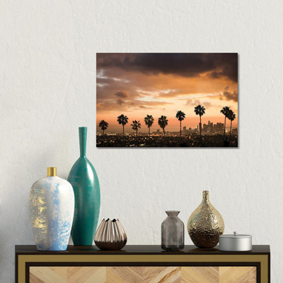 Palm Drive Los Angeles - Wall Art Print - Framed Canvas