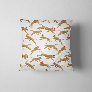 Housse de coussin Cheetah Christmas Holiday