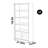 High quality walnut bookcase