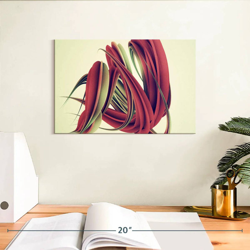 Avery Abstract Twisted Shape, 8" H x 12" W