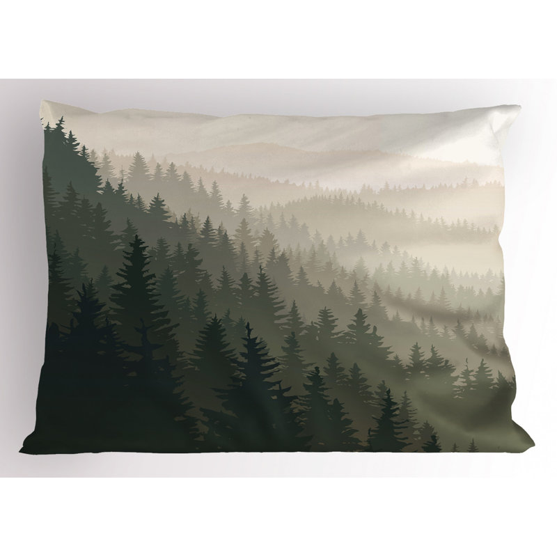 Forest Polyester Sham Set, King