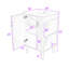 Meuble-lavabo élégant de style français avec lavabo intégré et conception compacte-536370301