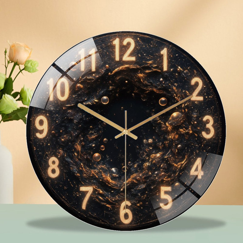Horloge dorée 12 po