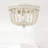 Speier 3-Light Dimmable Beaded Flush Mount Ceiling Light with Farmhouse Style-752473576