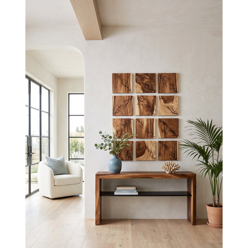 Lightning Wall Tile, Chamcha Wood
