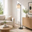 Lampe sur pied 63 po avec ampoule à intensité variable et télécommande