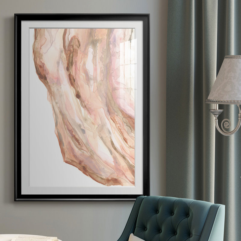 Rose Quartz II - reproduction de cadre photo, H 36,5 po x l 26,5 po x P 1 po, Noir