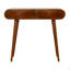 Console en bois massif 2 tiroirs London, châtaignier, brun