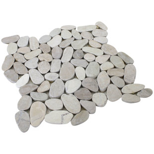 Rainforest 12" x 12" Natural Stone Pebbles Mosaic Wall & Floor Tile