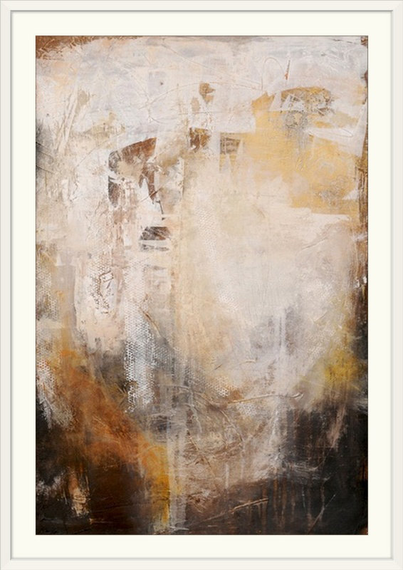 «Turning Echos» par Frisco, impression, H 44 po x l 32 po x P 1 po, Cadre blanc