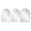 Arched Wall Mirror with Metal Frame-60994869